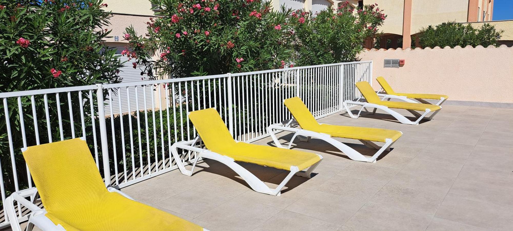 Au Village Coeur De Barcares Studio Vue Mer 3 Couchages Le Barcarès Zewnętrze zdjęcie